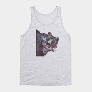 Majestic Alaskan Bear with Fresh Catch - Wildlife Art Tank Top